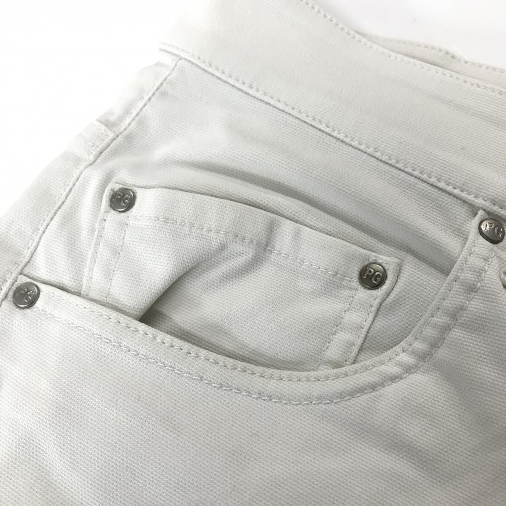 パーリーゲイツ パンツ 白 ポケットロゴプリント メンズ 3(S) ゴルフ