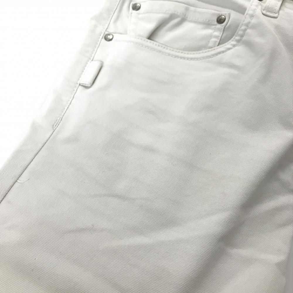 パーリーゲイツ パンツ 白 ポケットロゴプリント メンズ 3(S) ゴルフ