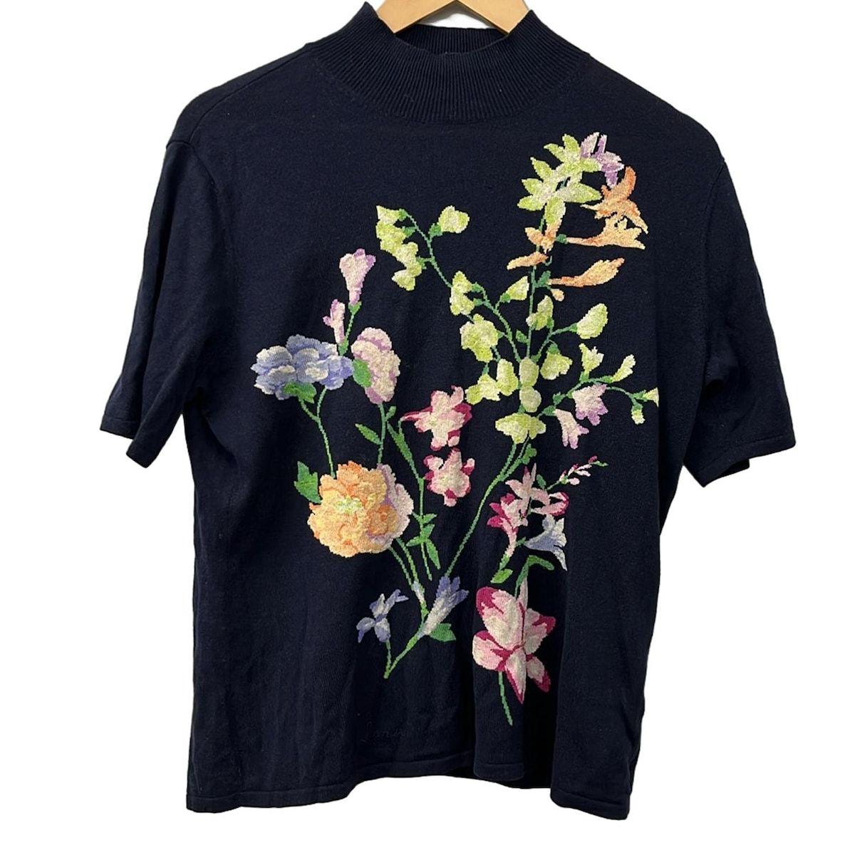 LEONARD(レオナール) 半袖セーター サイズLL レディース美品 - ダーク