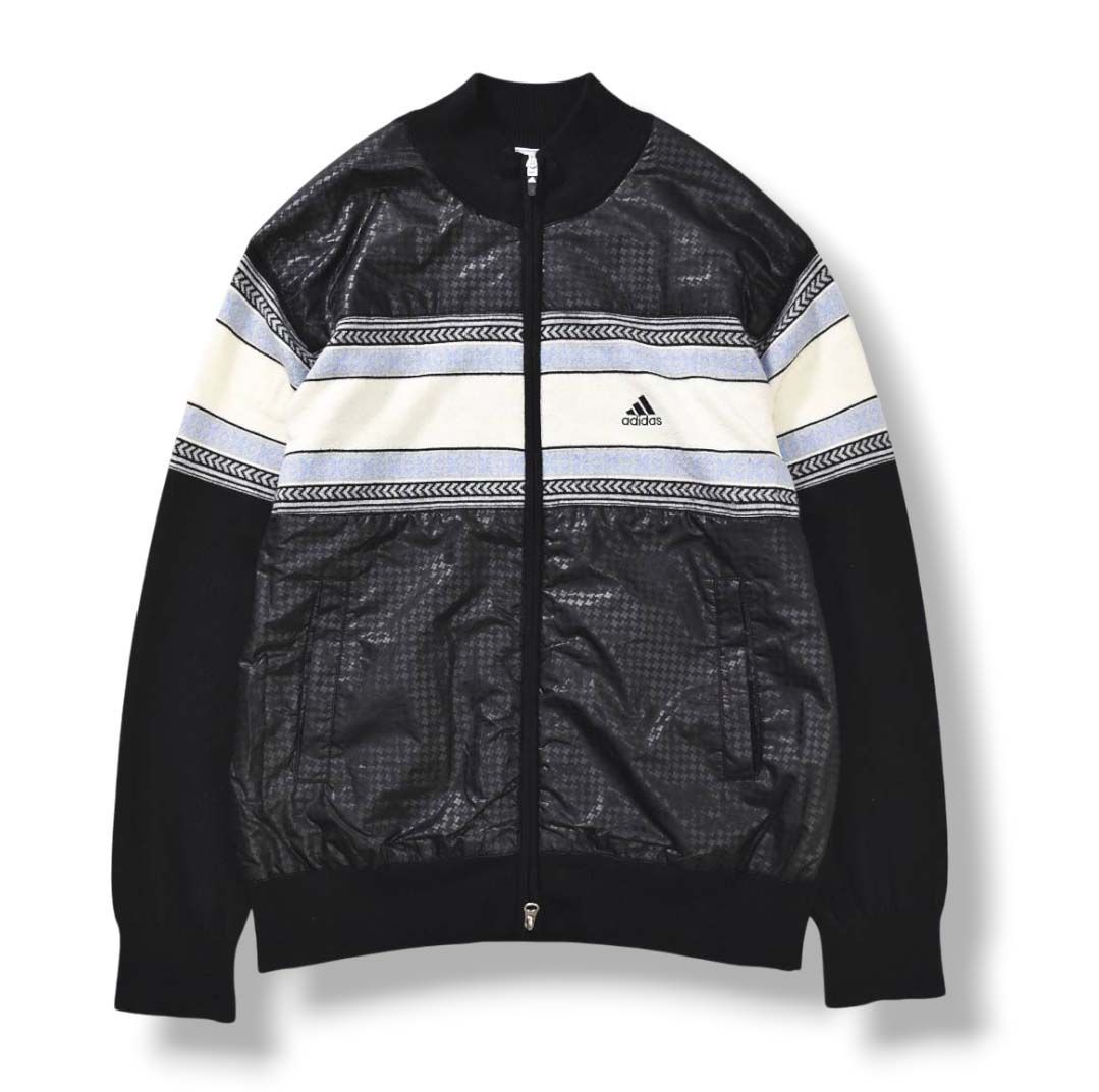 アディダス ゴルフ adidas golf 切替 ウール ニット ハイゲージ