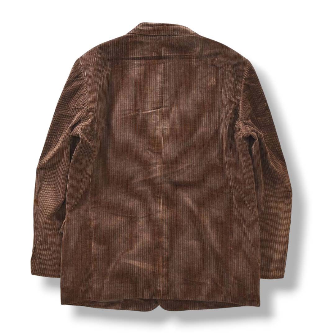 日本製 パパス PAPAS カシミヤ 混紡 太畝 コーデュロイ 2B シングル