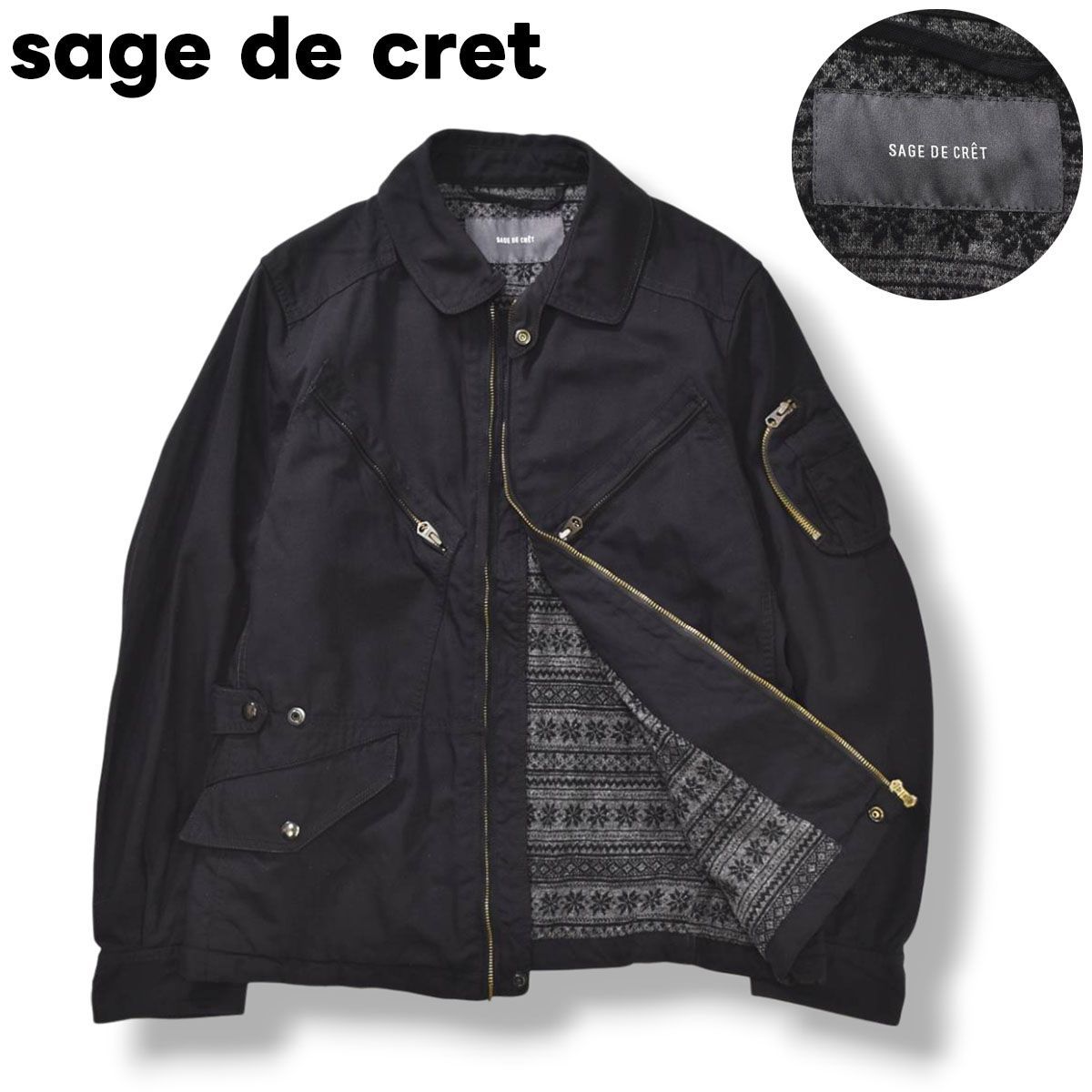 日本製 サージュデクレ sage de cret ミリタリー フィールド ナイロン