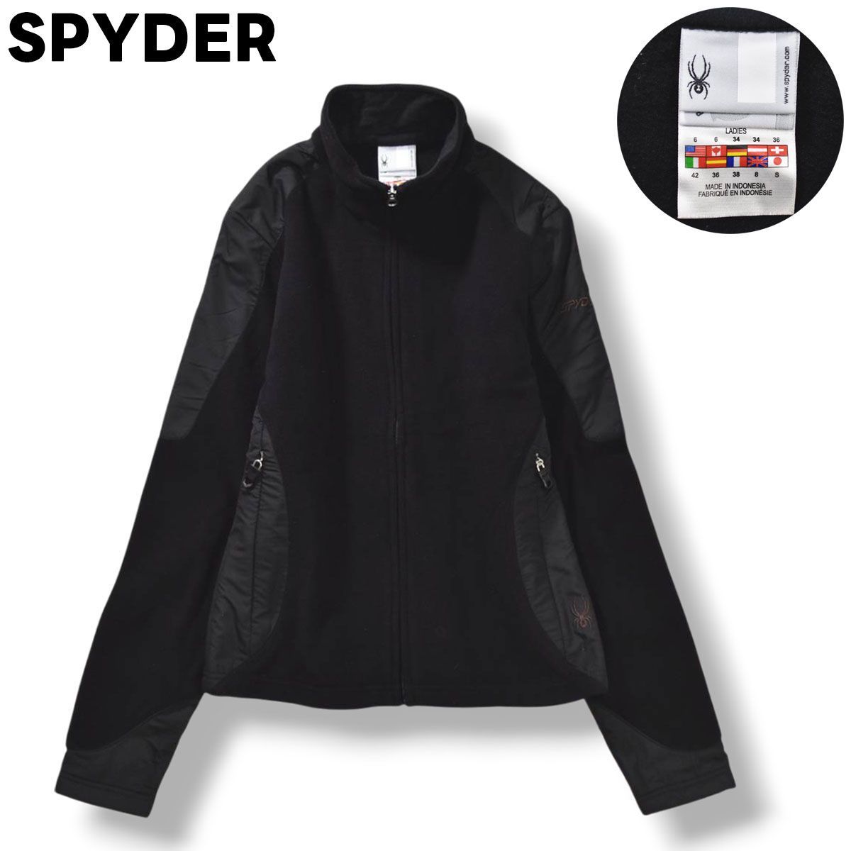 新品 SPYDER スパイダー フリース ジャケット スパイダー SPYDER フリース ジャケット ジップアップ ジャンパー ロゴ