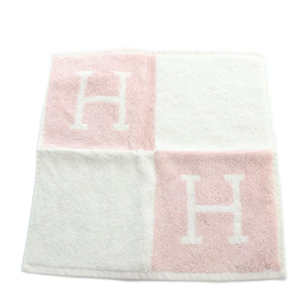 エルメス HERMES カレタオル アヴァロン タグ付き ハンドタオル