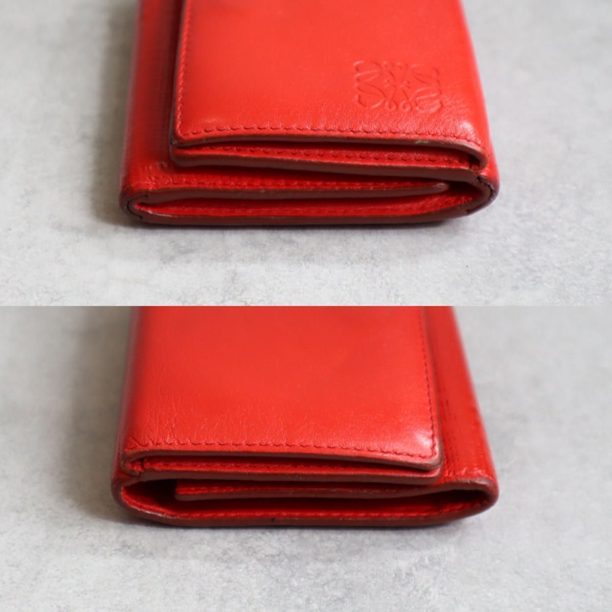 LOEWE ロエベ / リネントリフォールドウォレット 三つ折り財布 ミニ