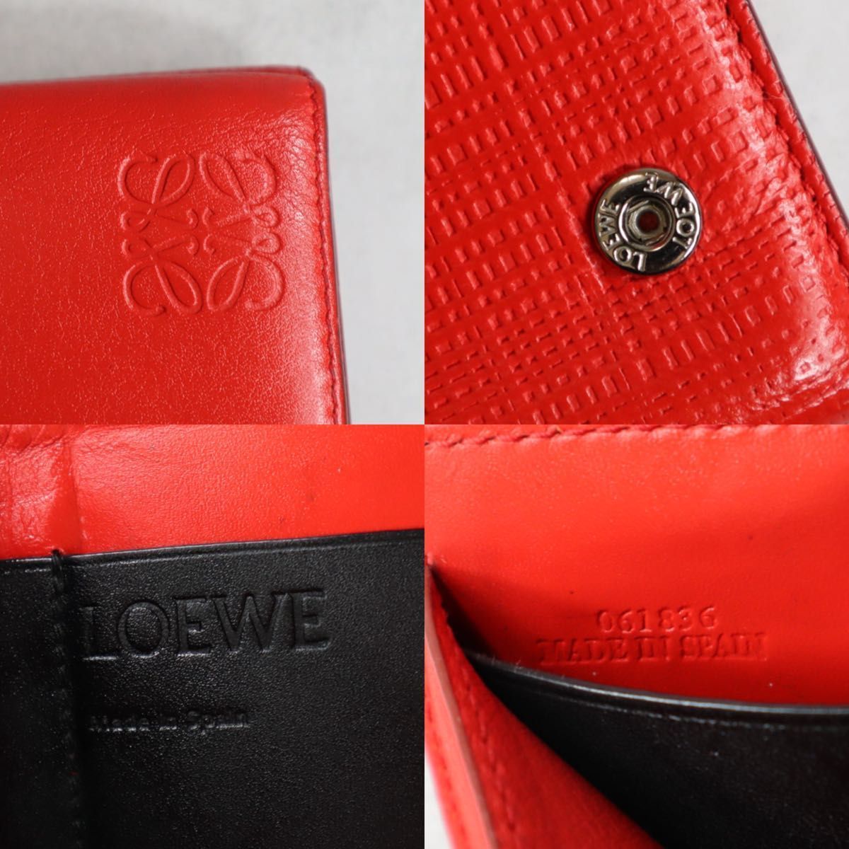 LOEWE ロエベ / リネントリフォールドウォレット 三つ折り財布 ミニ