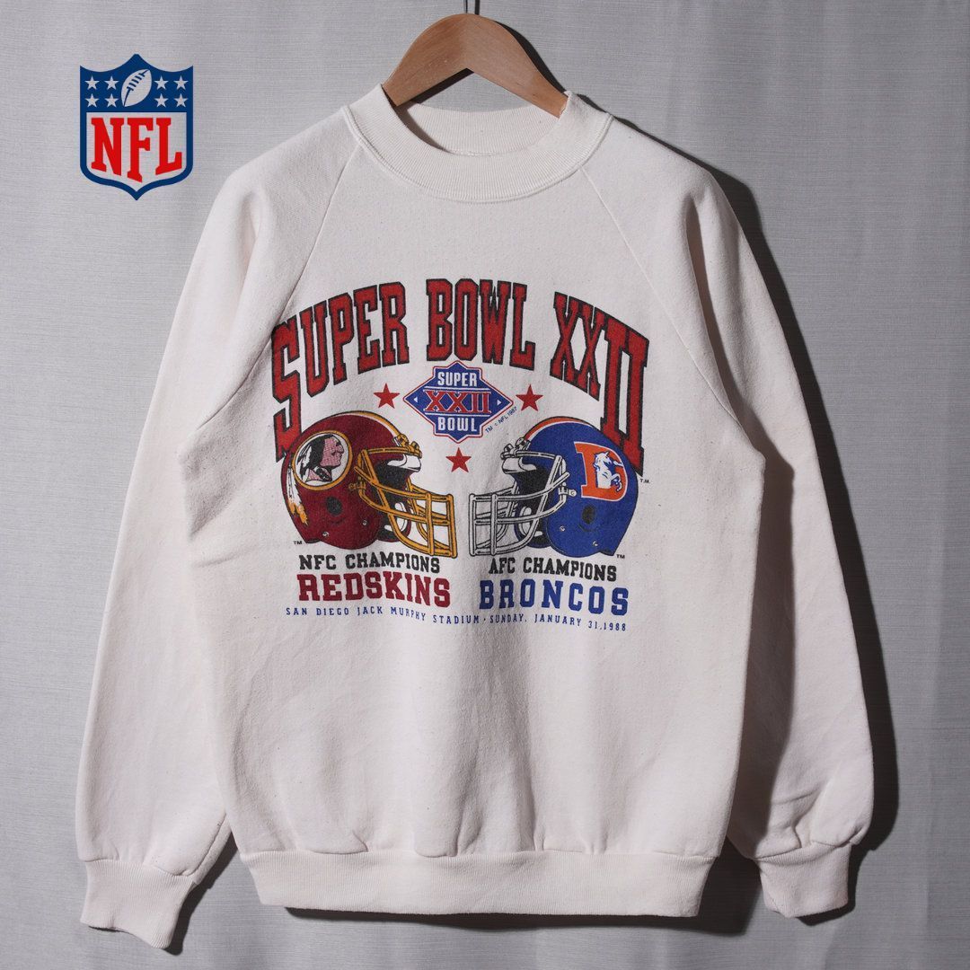 80s USA製 NFL スーパーボウル スウェット M ライトピンク 1988年製