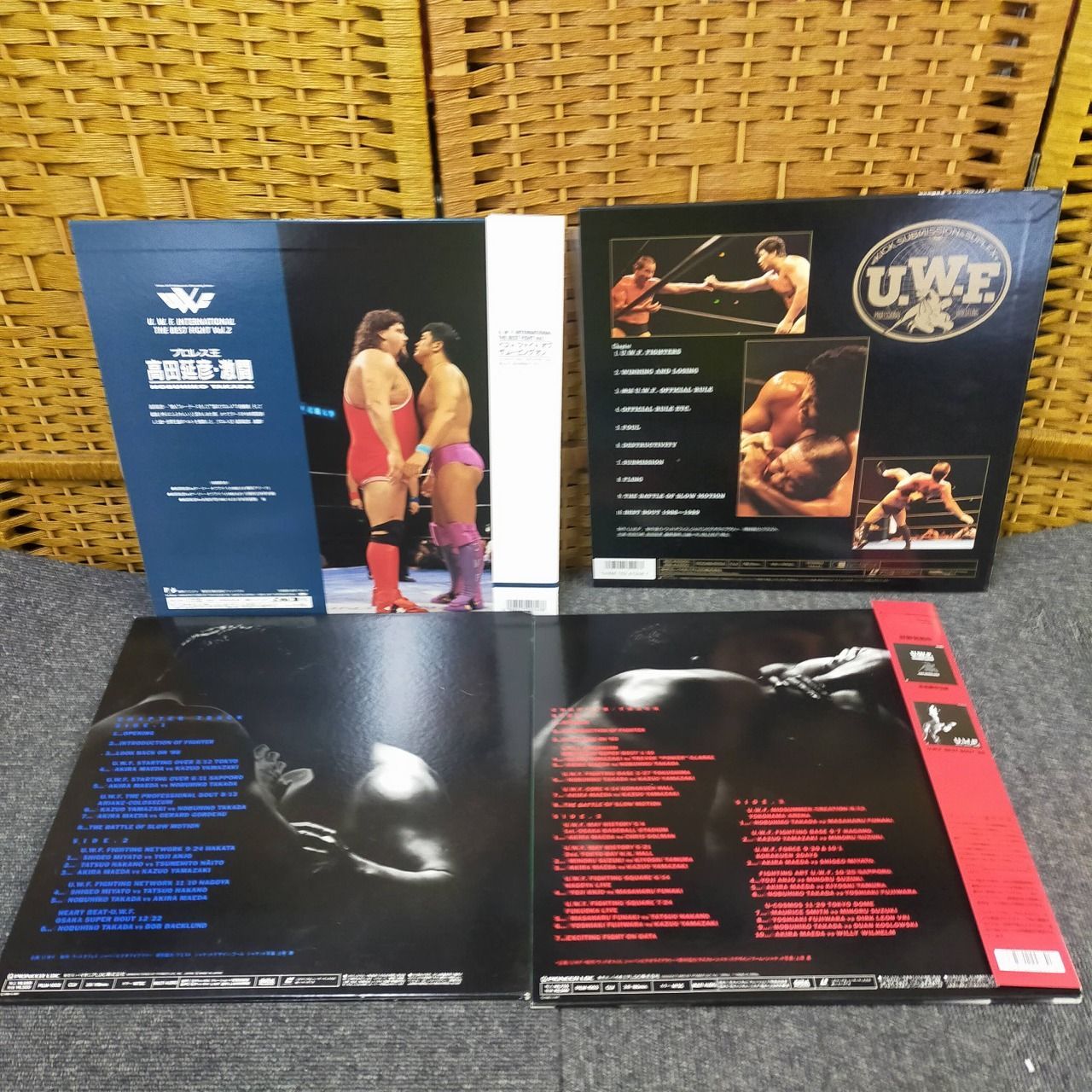 U.W.F レーザーディスク 4枚セット BEST BOUT 1988・1989 高田延彦 美