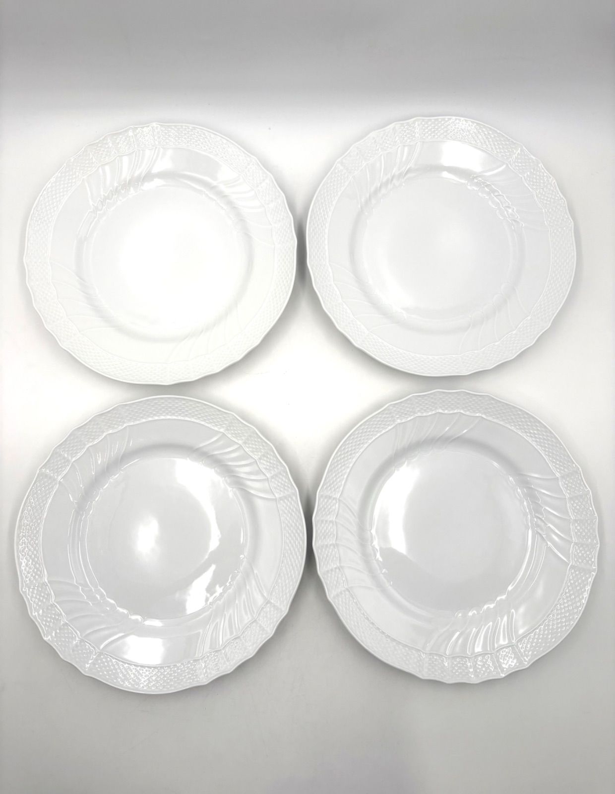 ジノリ　ベッキオグレース　26.5ディナープレート×4 美品】 Richard Ginori リチャードジノリ ベッキオホワイト 26cm