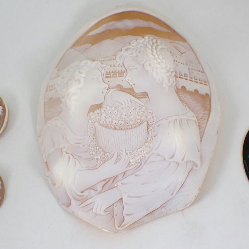 ストーン/シェルカメオ アンティーク 4点セット ルース//lu1-1 - メルカリ