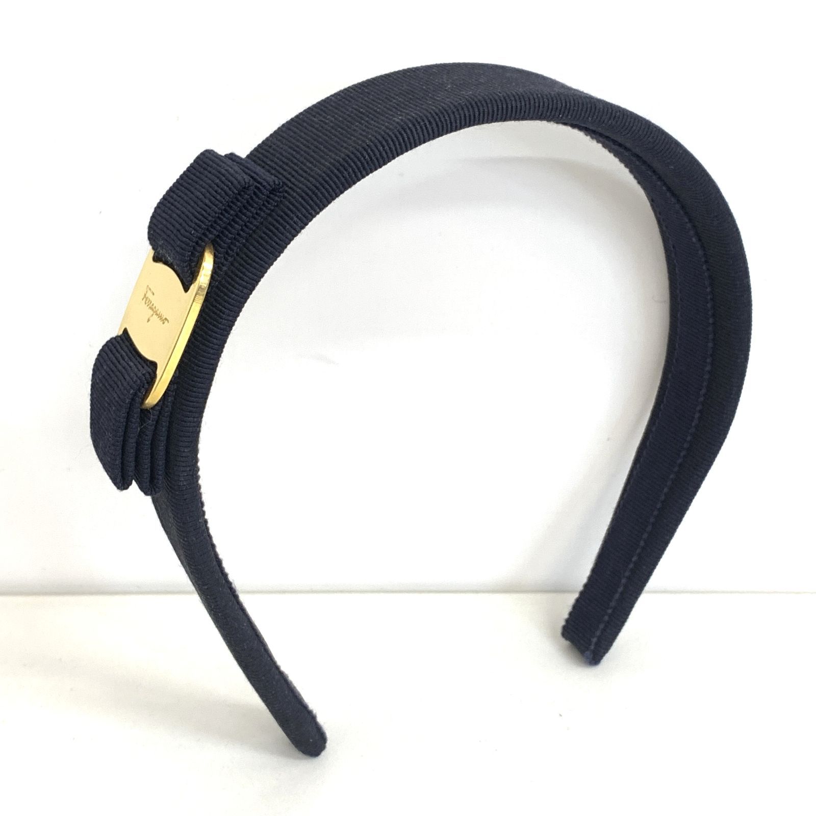 中古品】Salvatore Ferragamo ヴァラ・リボン カチューシャ フェラガモ