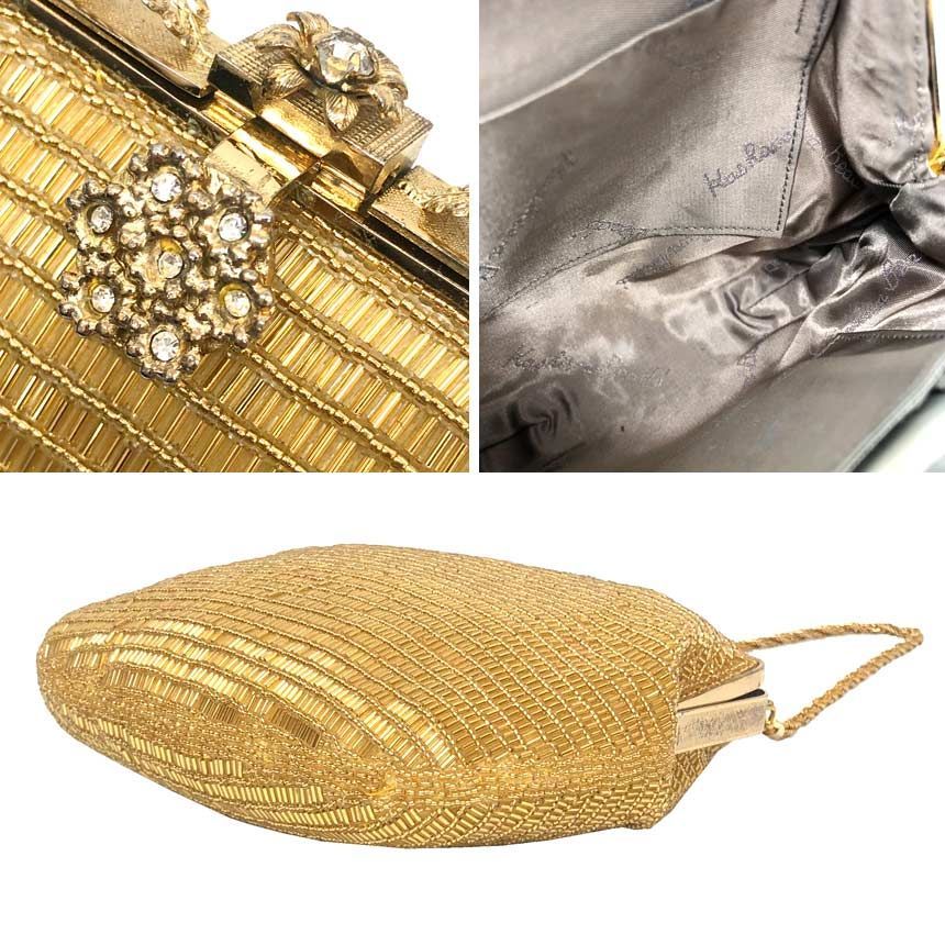 京やO262 和装バッグ 和洋兼用 ビーズバッグ ビーズ刺繍 高級着物