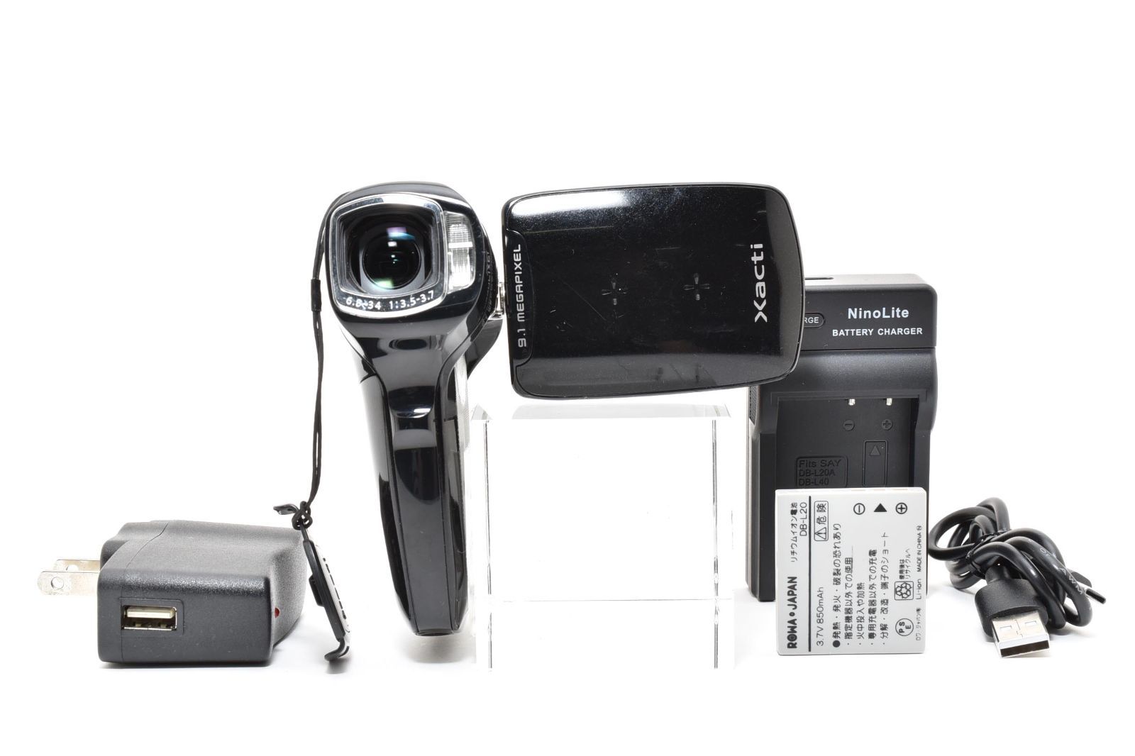 ☆実用美品☆サンヨー SANYO Xacti DMX-CG9 ブラック ビデオカメラ