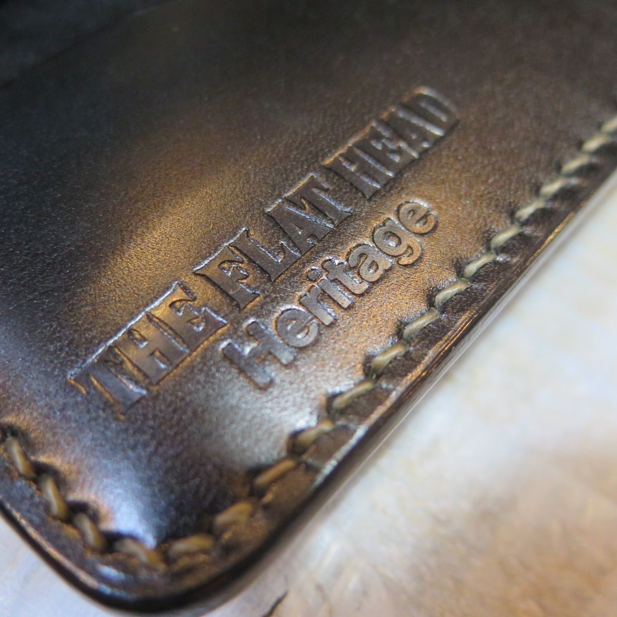 フラットヘッド】 多脂革 ロング ウォレット シルバー925 THE FLAT