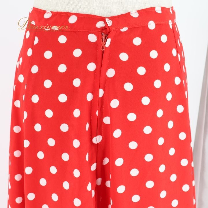 フラメンコ スカート 水玉と赤の花柄 フラメンコ スカート 水玉と赤の