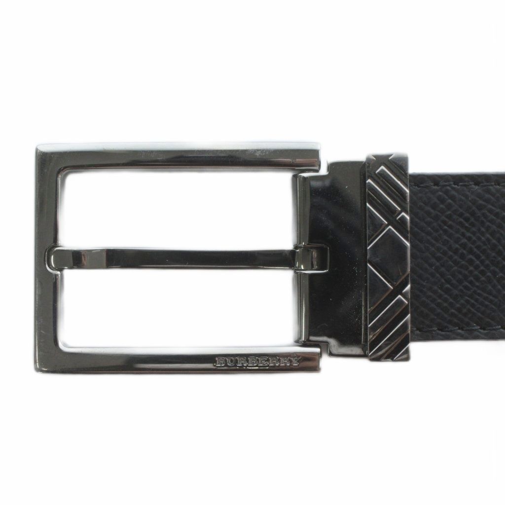 バーバリー BURBERRY ベルト ハトメ レザー ロゴ 36/90 黒 ブラック