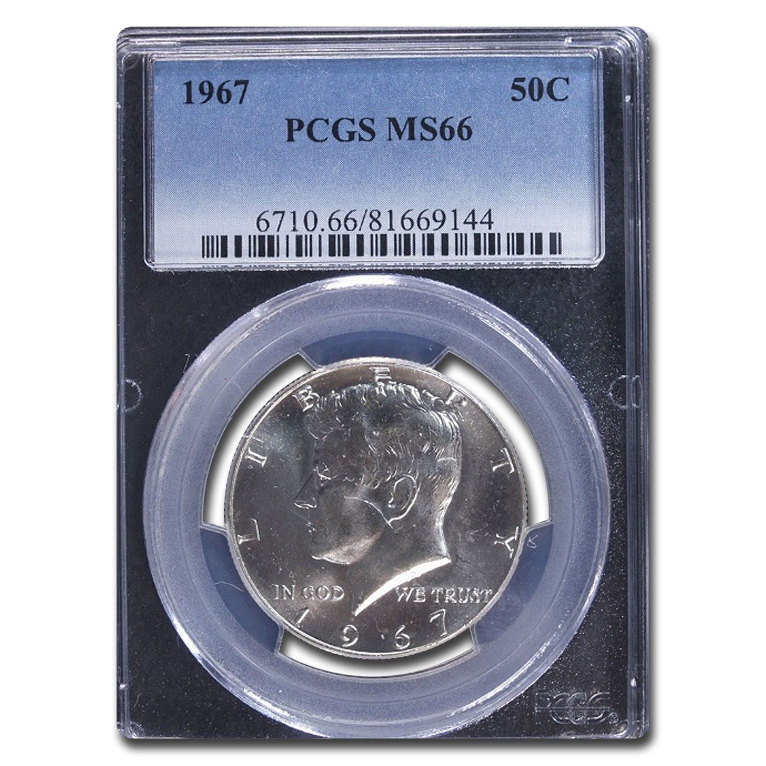 1967年 ケネディ ハーフダラー MS-66 PCGS - メルカリ