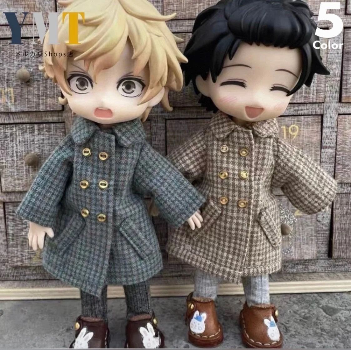 オビツ11 ドール服 チェック柄コート＋タイツのセット 12分の1 BJD