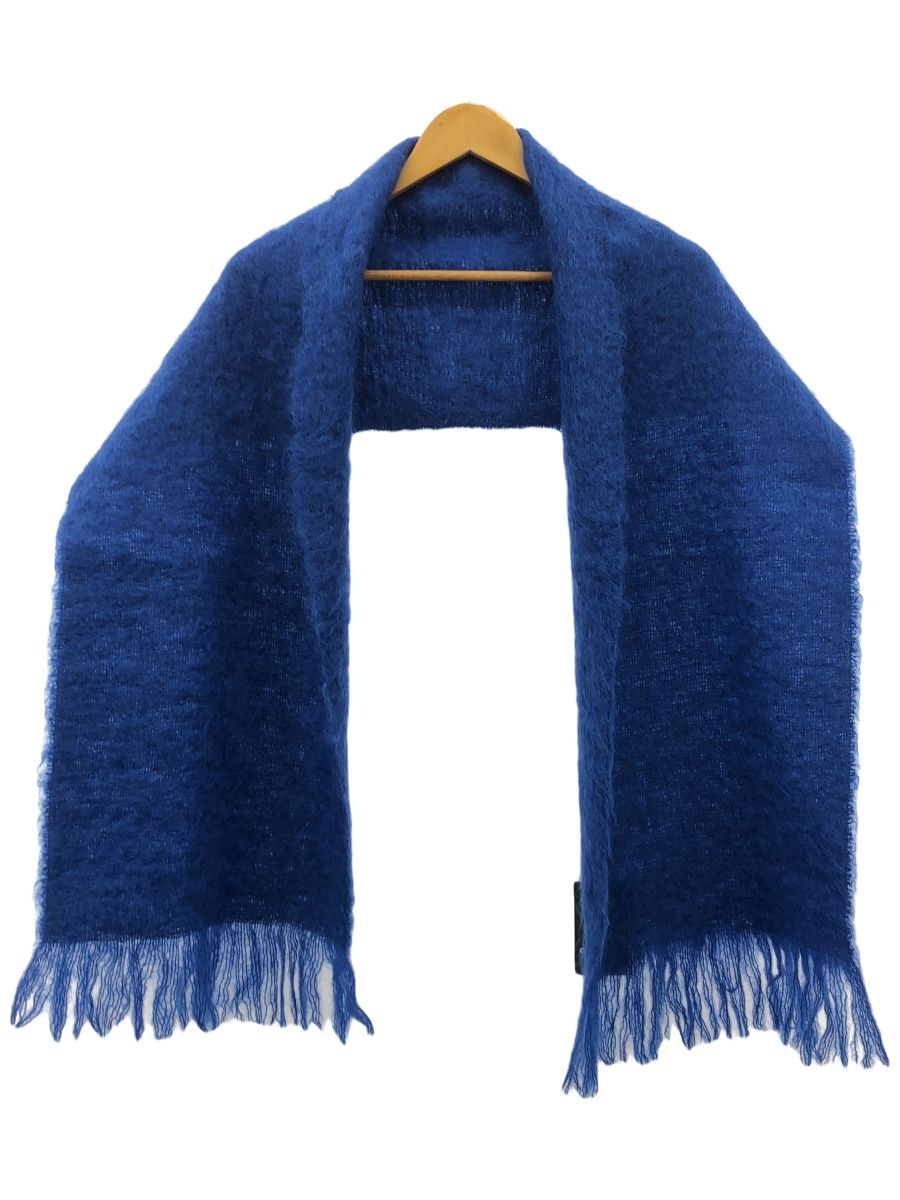 MANTAS EZCARAY ⑤ モヘアマフラー ユニセックス ブルー ー - メルカリ