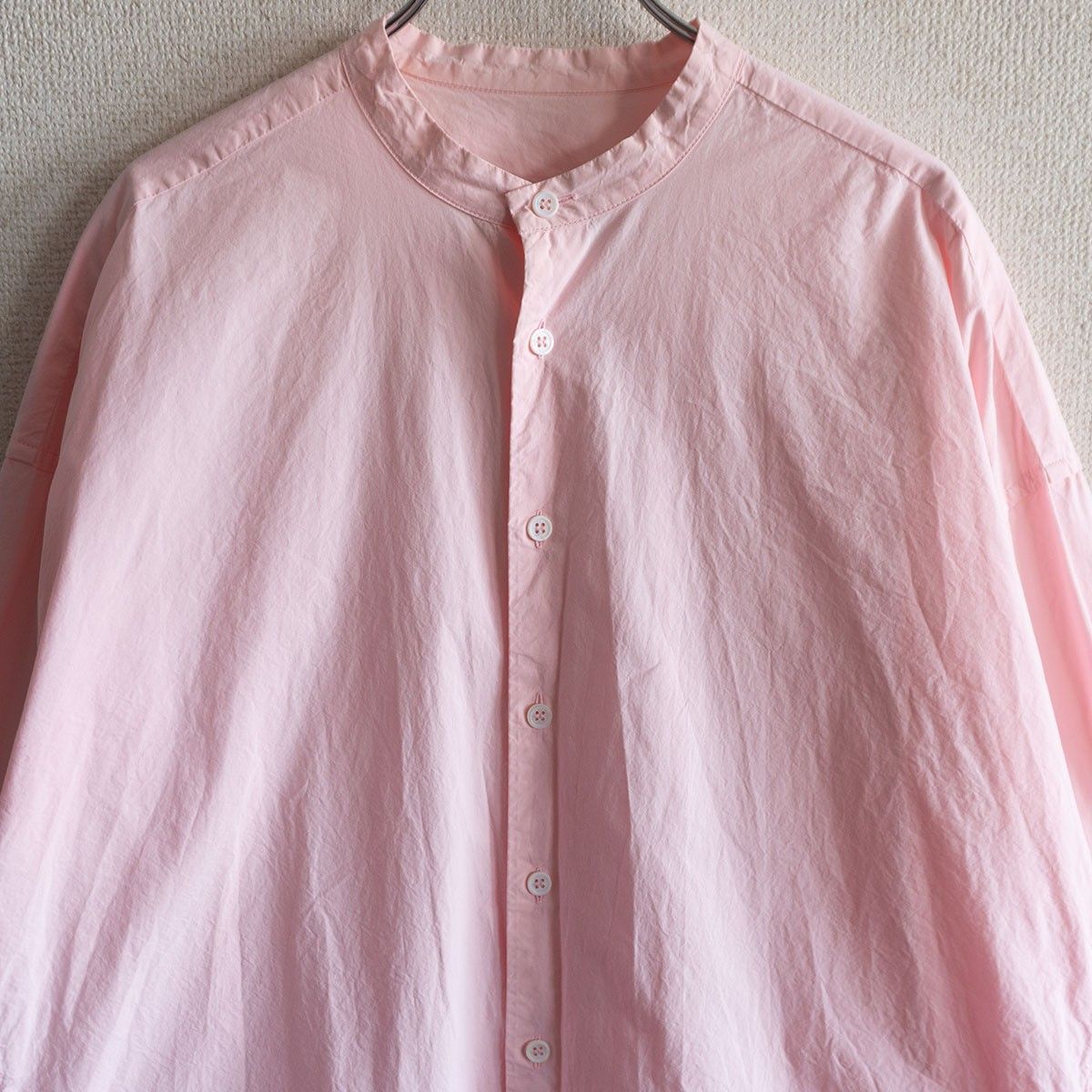 美品】 CASEY CASEY 【12FC35/CHRISTIES シャツ ワンピース】S ピンク 