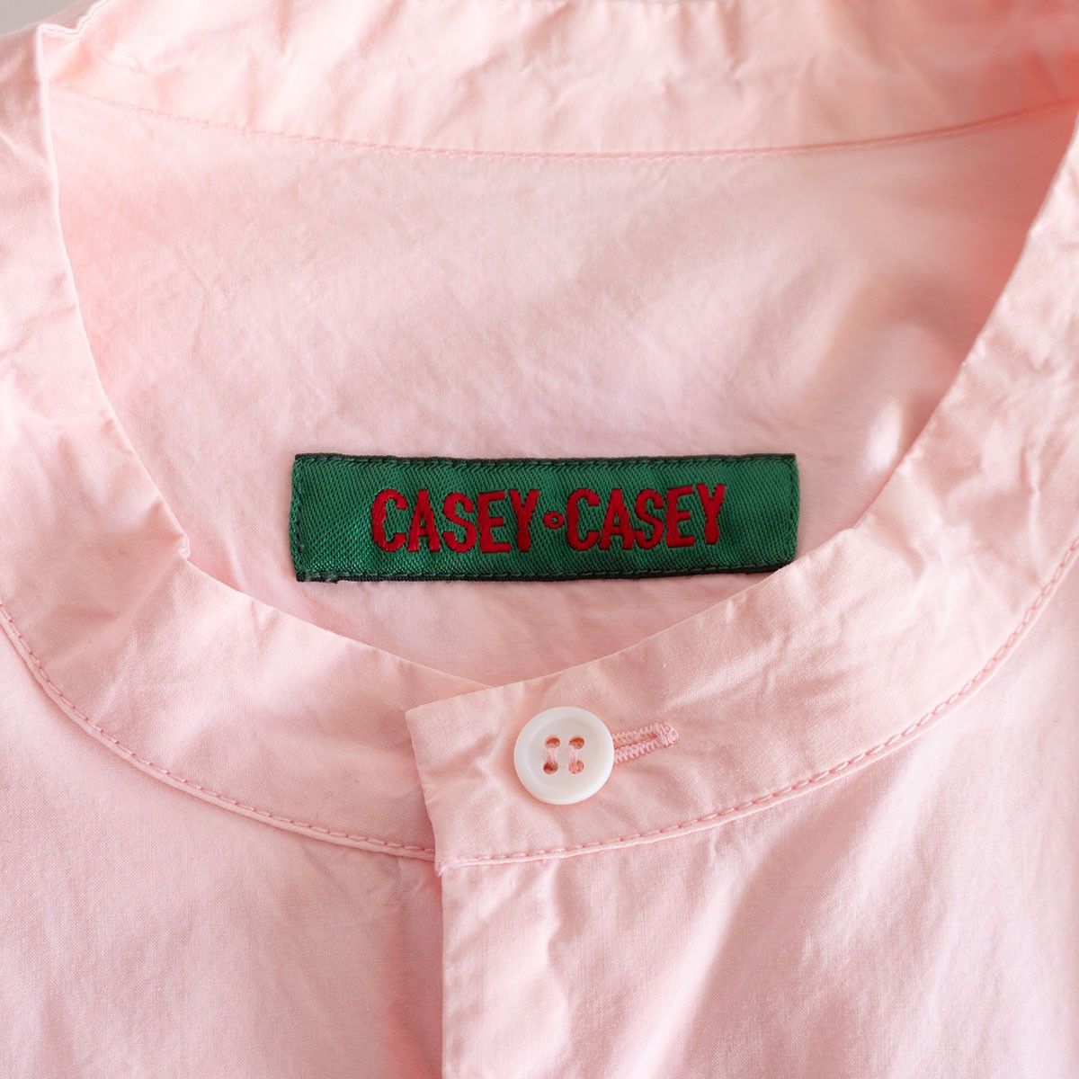 美品】 CASEY CASEY 【12FC35/CHRISTIES シャツ ワンピース】S ピンク 