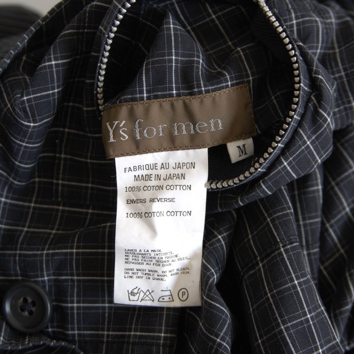 雰囲気抜群】Y's for men【リバーシブルデザイン シャツ ジャケット】M