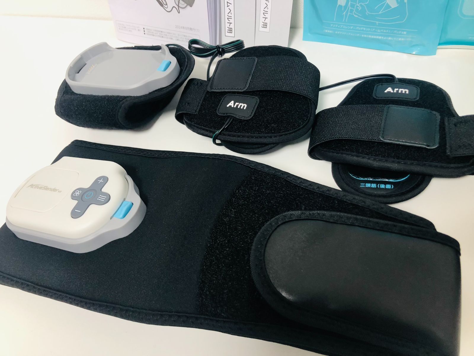 ショップジャパン アクティブスレンダーV2 パッドセット アームベルト