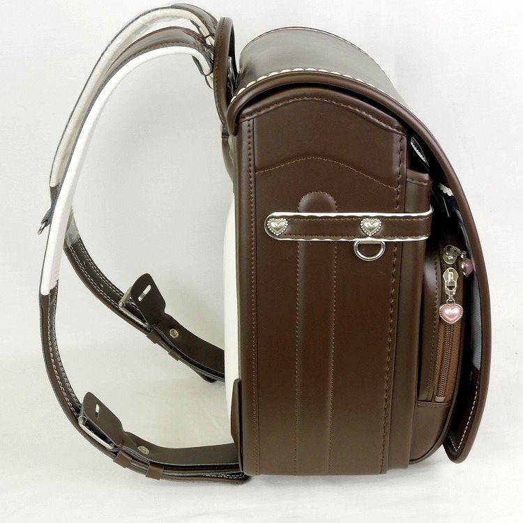新品 定価68,200円 シャーリーテンプル ランドセル 女の子 濃茶 白 