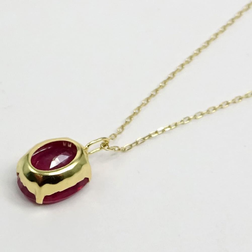 ルビー ペンダント ネックレス 18金（K18）トップ約2.5ct チェーン