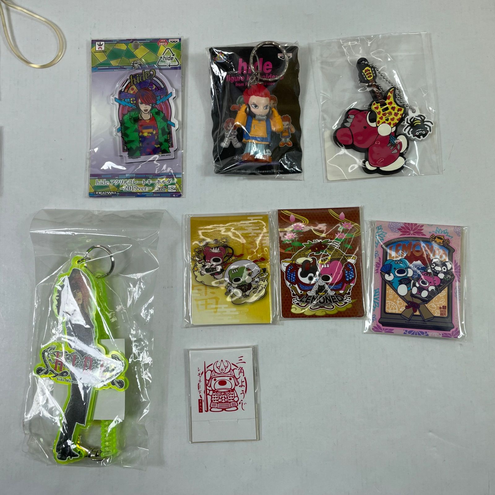 A2562・HIDE グッズ まとめ ※ジャンク品扱い 経年劣化、パッケージ痛み