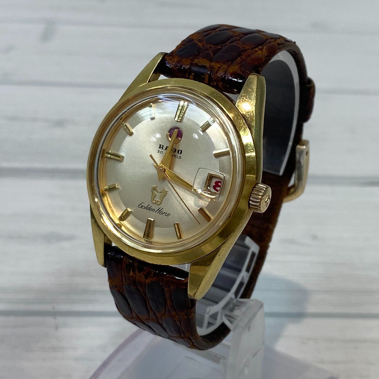 ✨RADO✨ラドー✨デイト✨ゴールド文字盤✨ゴールデンホース✨腕時計