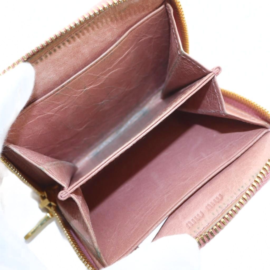 ミュウミュウ miumiu マテラッセ コインケース 小銭入れ 財布 レザー