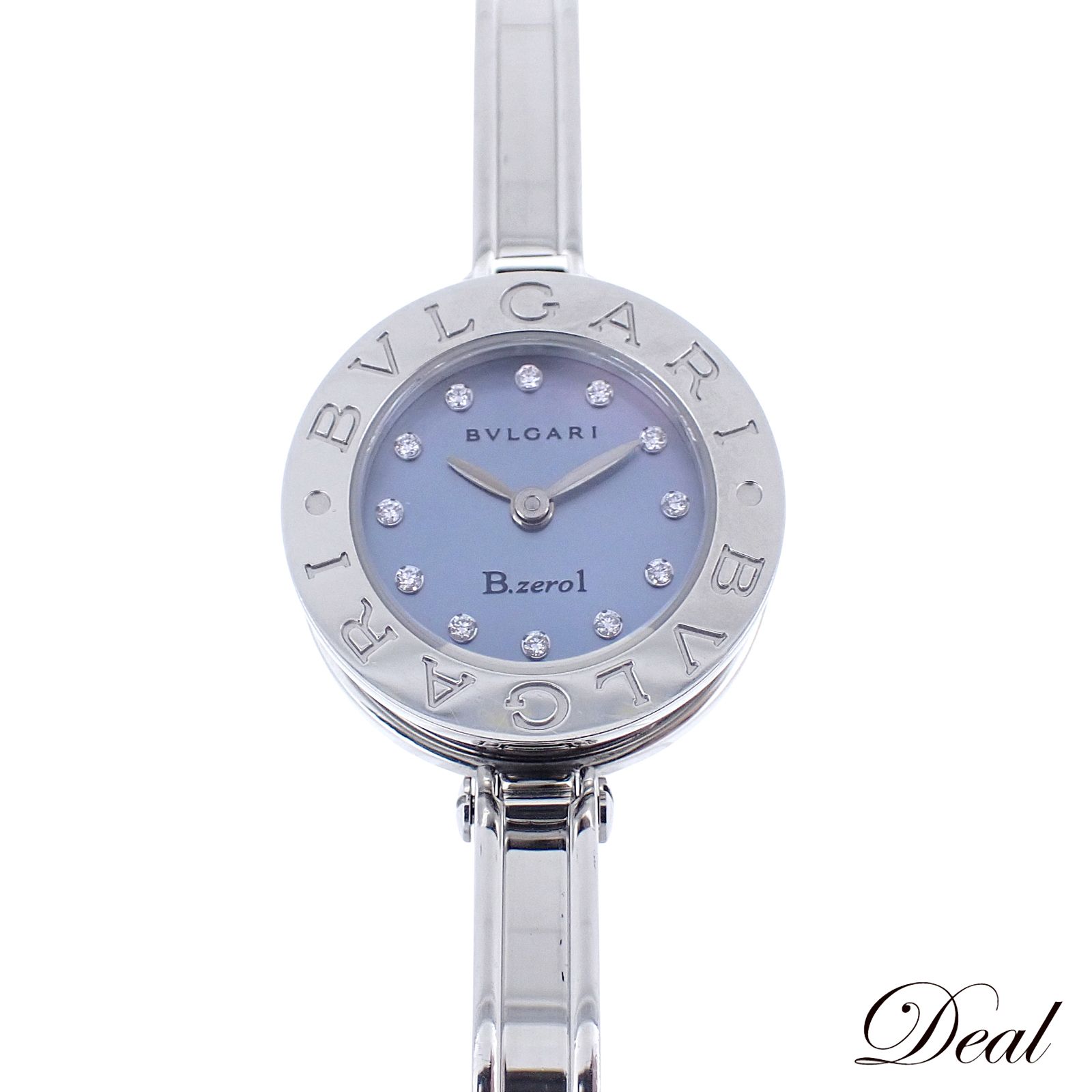 ブルガリ B-zero1 ビーゼロワン バングル 12PD ブルーシェル BZ22S