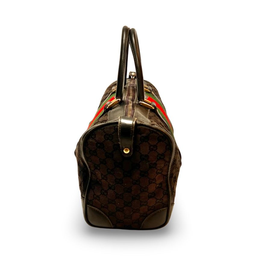GUCCI グッチ オールドグッチ シェリーライン GGキャンバス レザー