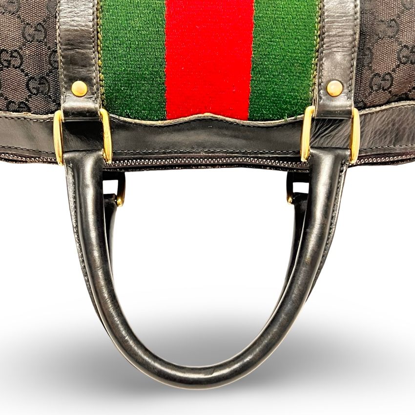 GUCCI グッチ オールドグッチ シェリーライン GGキャンバス レザー