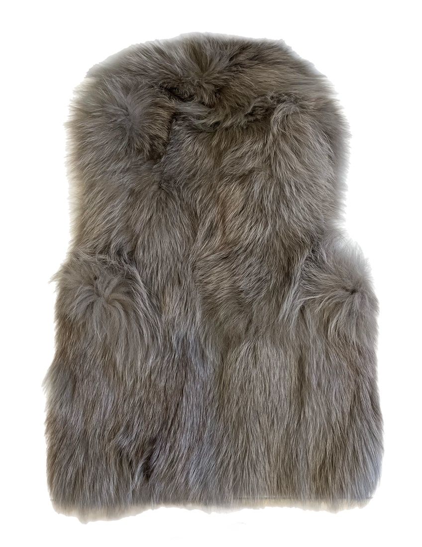 シュガーローズ SUGER ROSE フォックスファー ベスト ベスト グレー