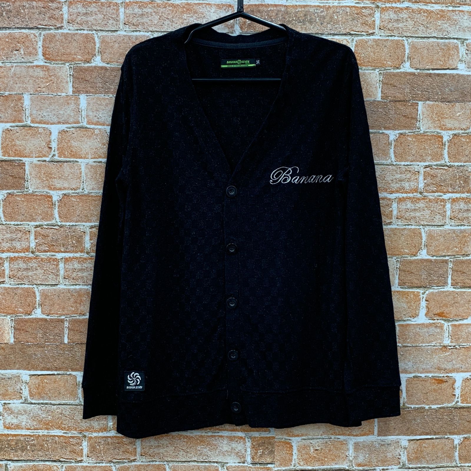 バナナマン カーディガン ブラック Lサイズ バナナマン カーディガン