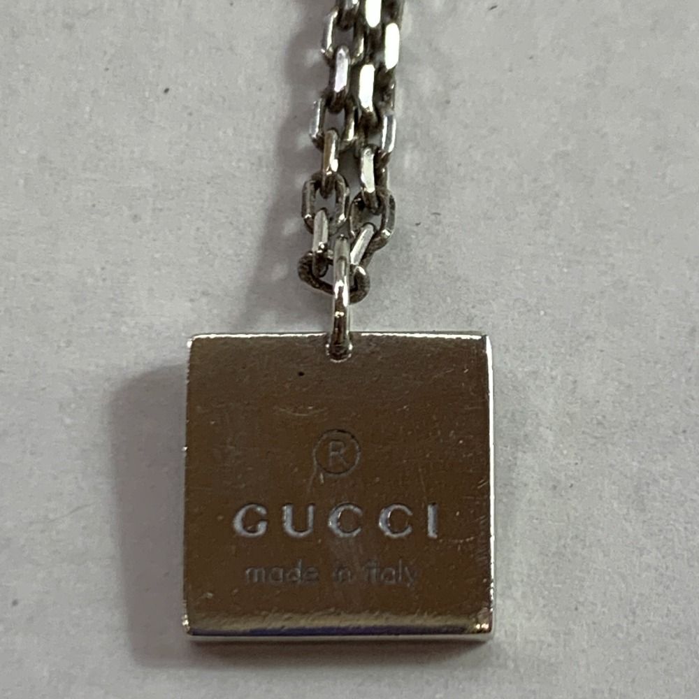 04w5891▽※【中古】GUCCI グッチ ネックレス シルバー925 スクエア