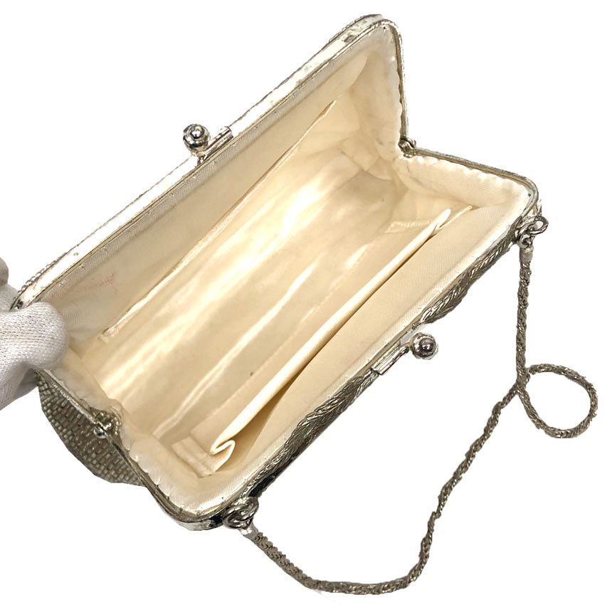 京やO263 和装バッグ 和洋兼用 ビーズバッグ ビーズ刺繍 高級着物