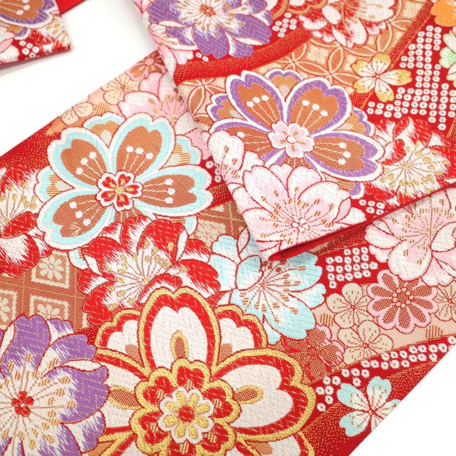 新古品】 振袖用 袋帯 フォーマル 未使用 振袖 成人式 結婚式 正絹