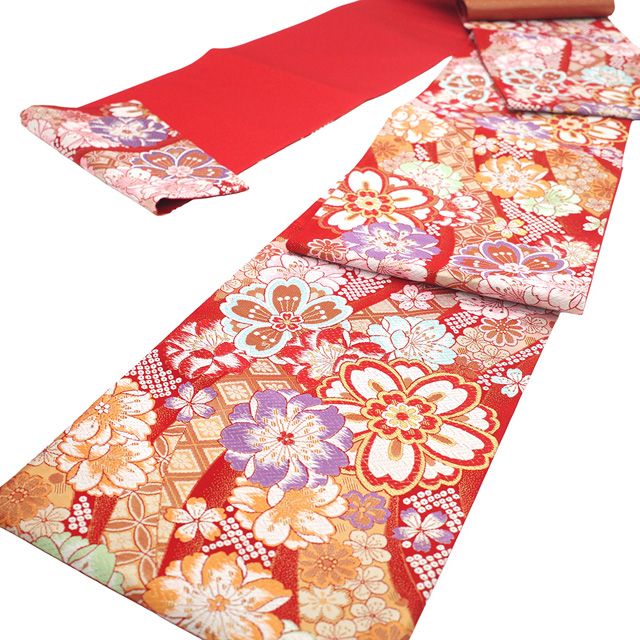 新古品】 振袖用 袋帯 フォーマル 未使用 振袖 成人式 結婚式 正絹