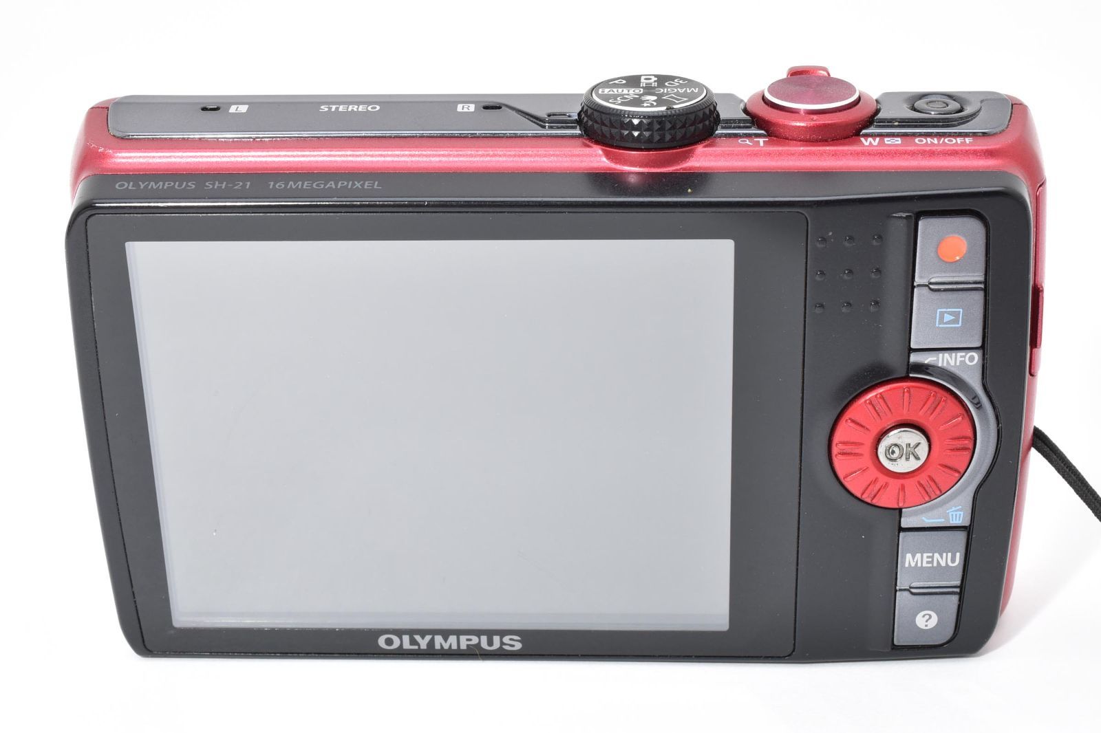 OLMPUS オリンパス SH-21 レッド 元箱 /2670 動作OK 返金保証 - メルカリ
