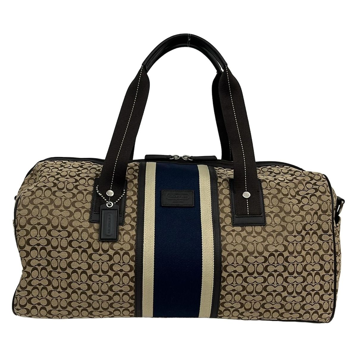 COACH(コーチ) ボストンバッグ シグネチャージャガードストライプ