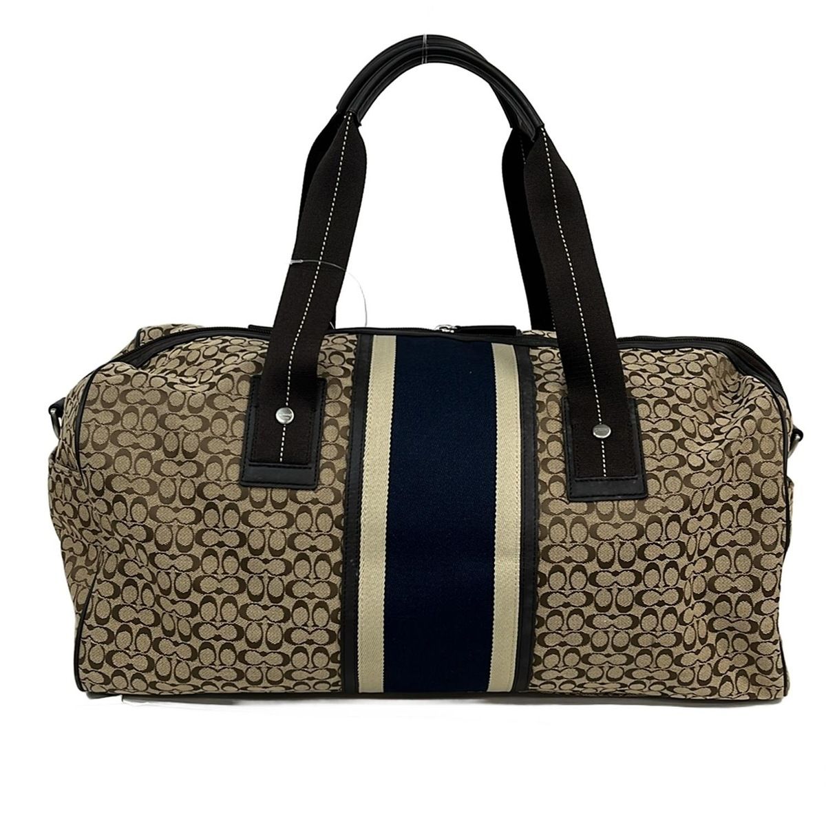 COACH(コーチ) ボストンバッグ シグネチャージャガードストライプ