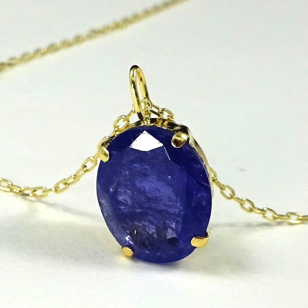 タンザナイト ペンダント ネックレス 18金（K18）トップ約2.5ct