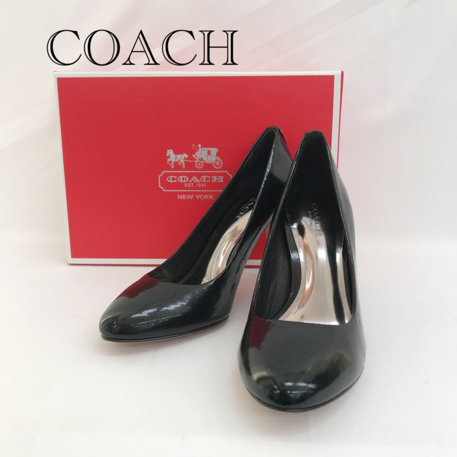 COACH ハイヒール 34A0570-BLK パンプス US5B BLACK レディース 靴