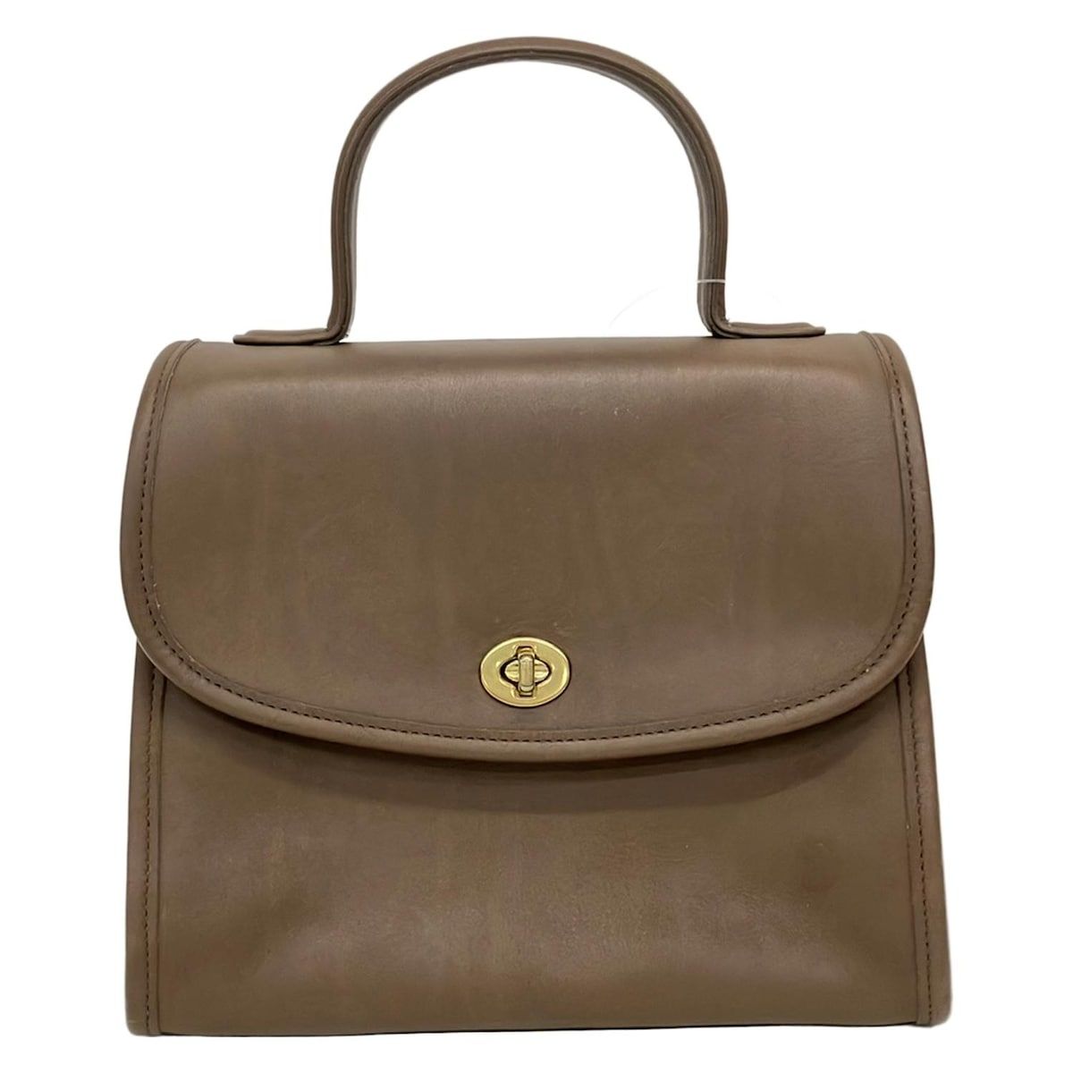 COACH(コーチ) ハンドバッグ - 9977 ダークブラウン レザー - メルカリ