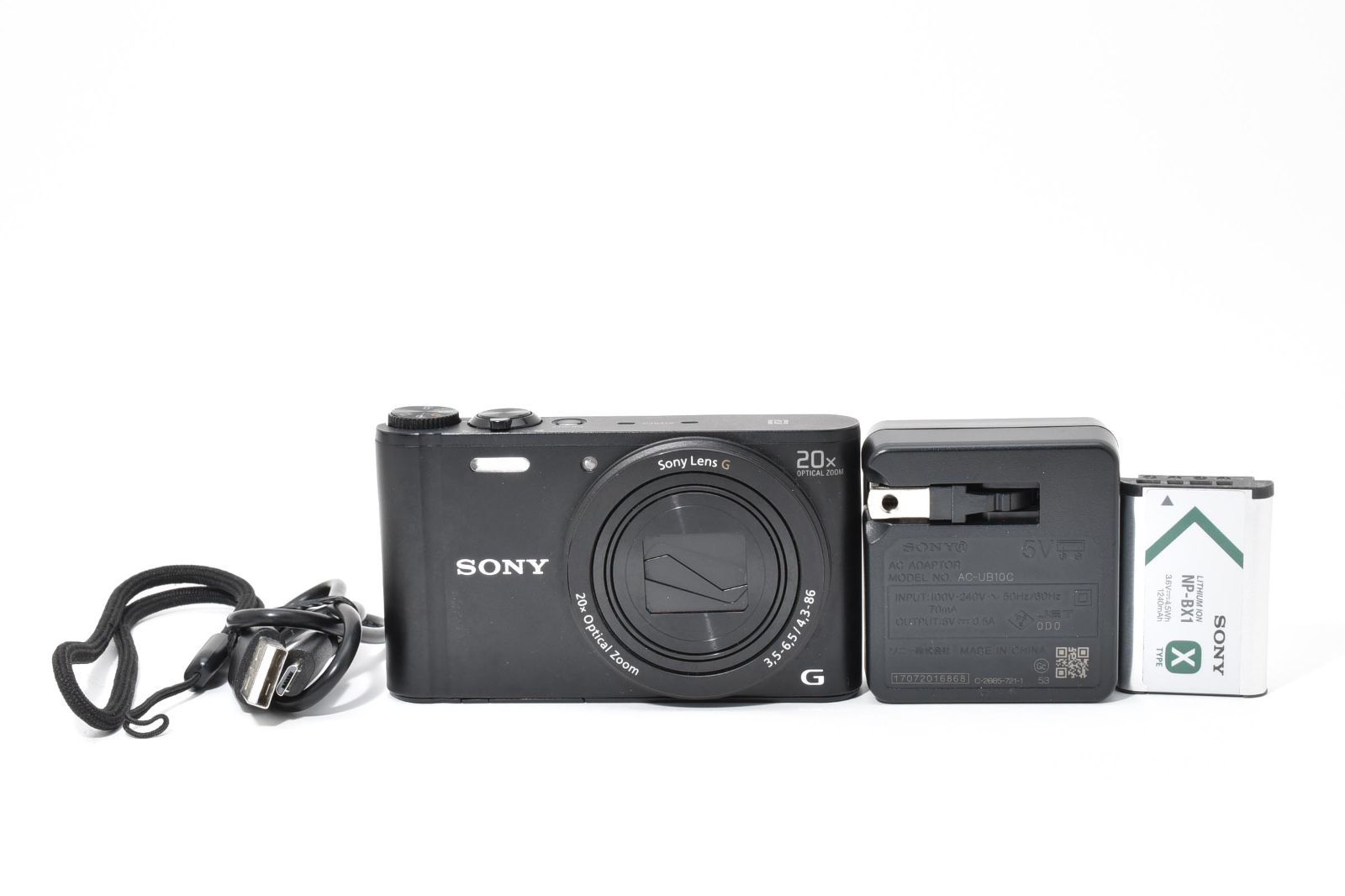 SONY ソニー Cyber-Shot DSC-WX350 ブラック /2673 動作OK 返金保証