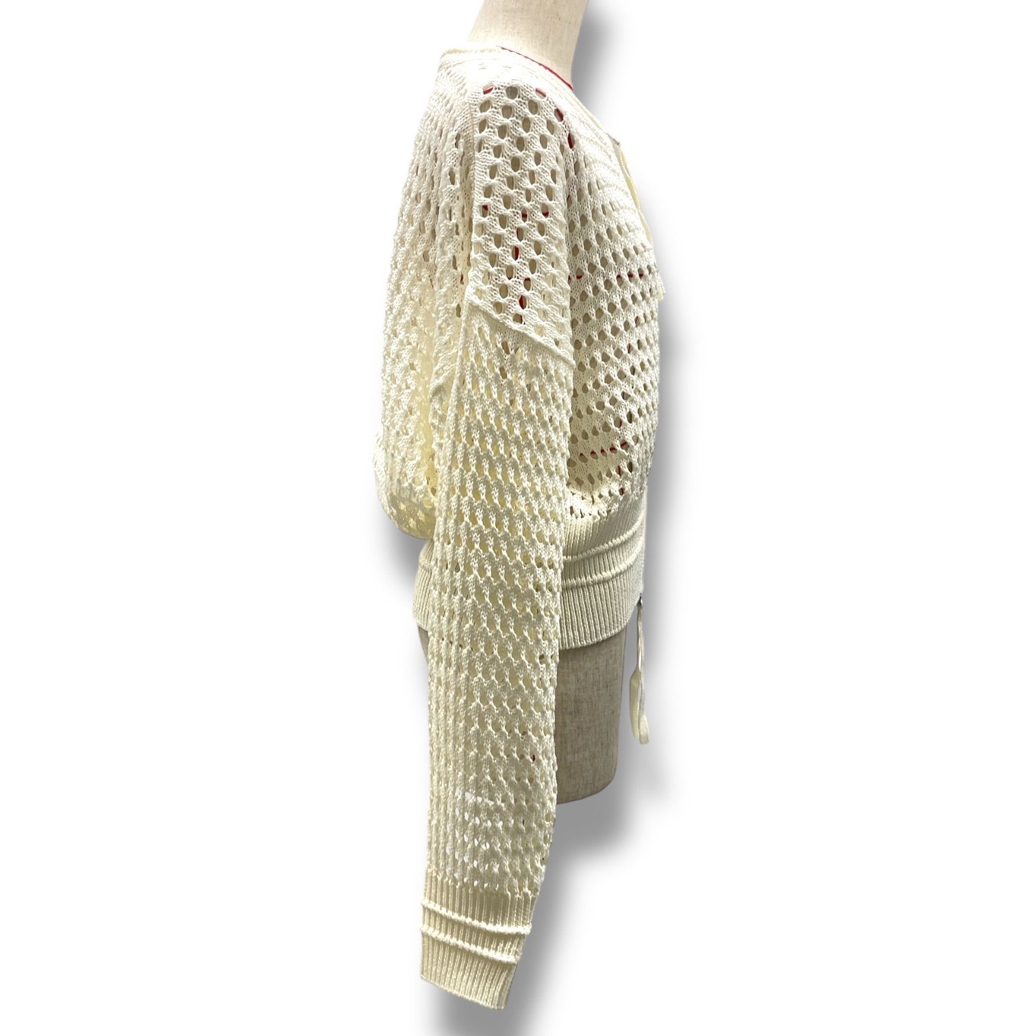 ADAM ET ROPE アダムエロペ メッシュニットブルゾン カーディガン