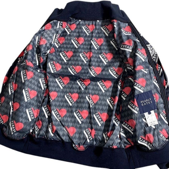 0 パーリーゲイツ グラデーション柄 ロゴ総柄 撥水 ジップブルゾン 030 PEARLY GATES パーリーゲイツ 透湿防水×撥水 タフレックス トリコ